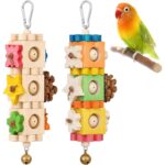Interactive Wood Bird Chewing Toy
