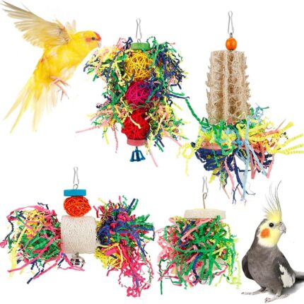 Vibrant Shredder Bird Toys
