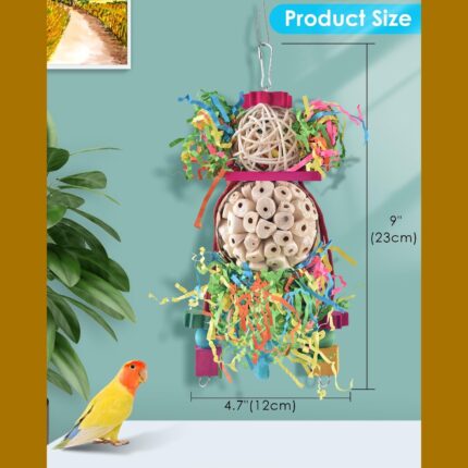 Vibrant Foraging Shredder Bird Toys - Hình 2