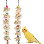 Corn Husk Cuttlebone Chewing Bird Toy