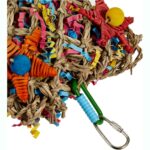 Woven Seagrass Foraging Bird Toy - Hình 2